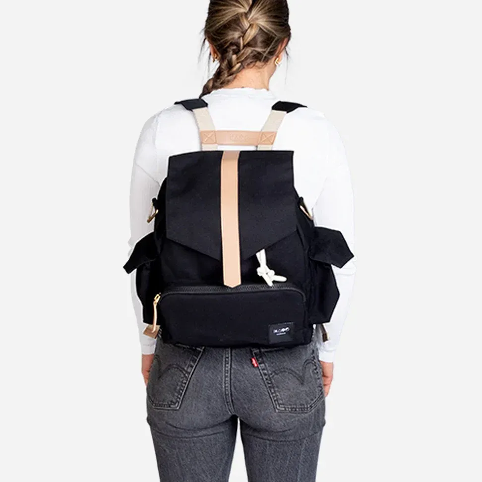 Ransel Diaper Bag - Black/Classic - KAOS – Image 3