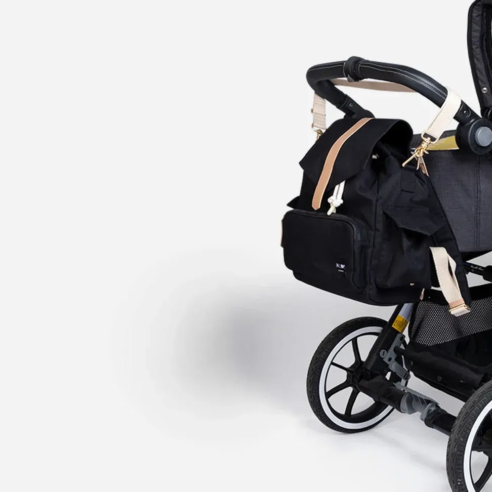 Ransel Diaper Bag - Black/Classic - KAOS – Image 2