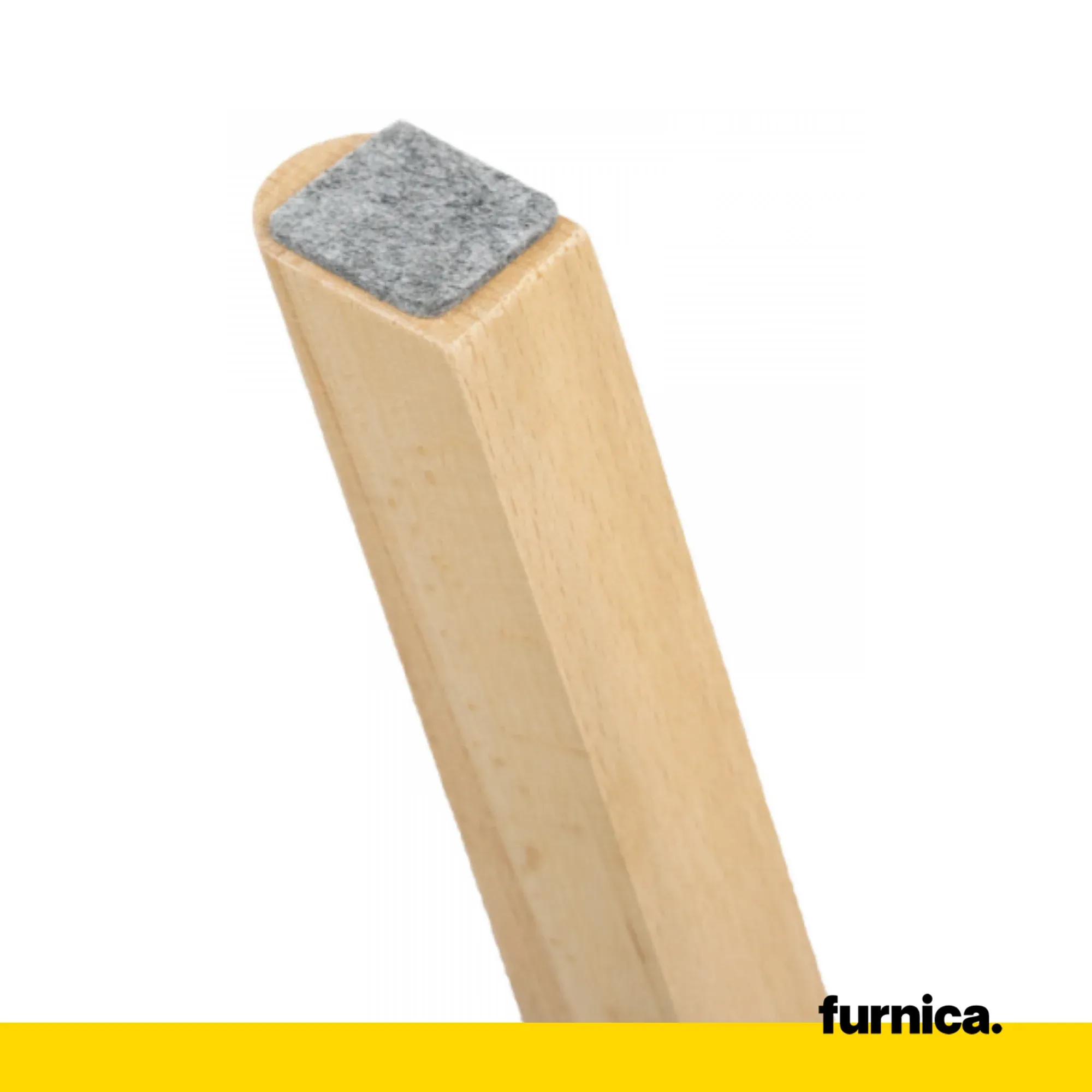 ALBERTO - Chaise de Salle à Manger / Bureau en Tissu Durable avec Pieds en Bois - Gris Foncé – Image 8