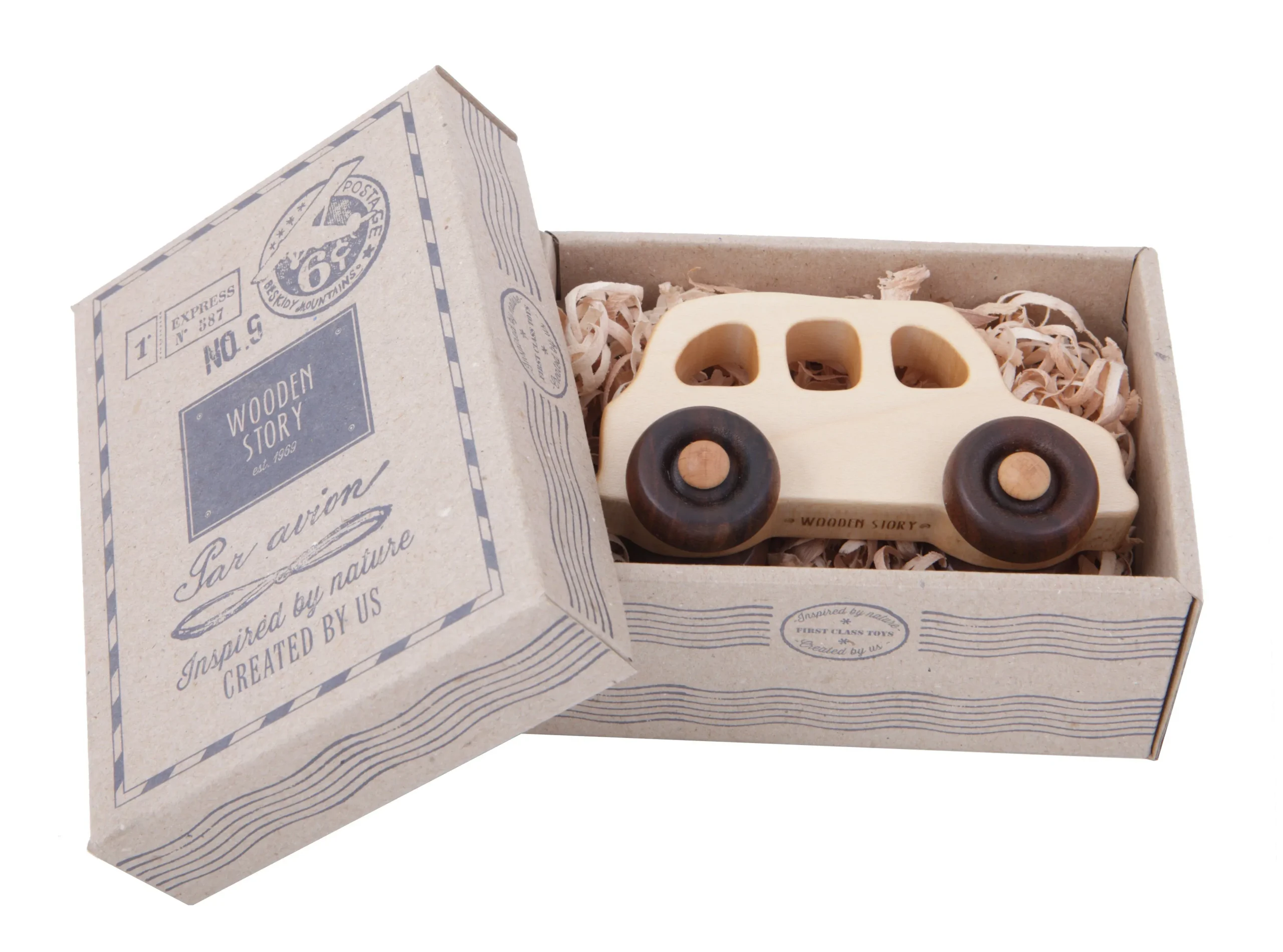 Voiture en bois - English taxi - Wooden Story – Image 2